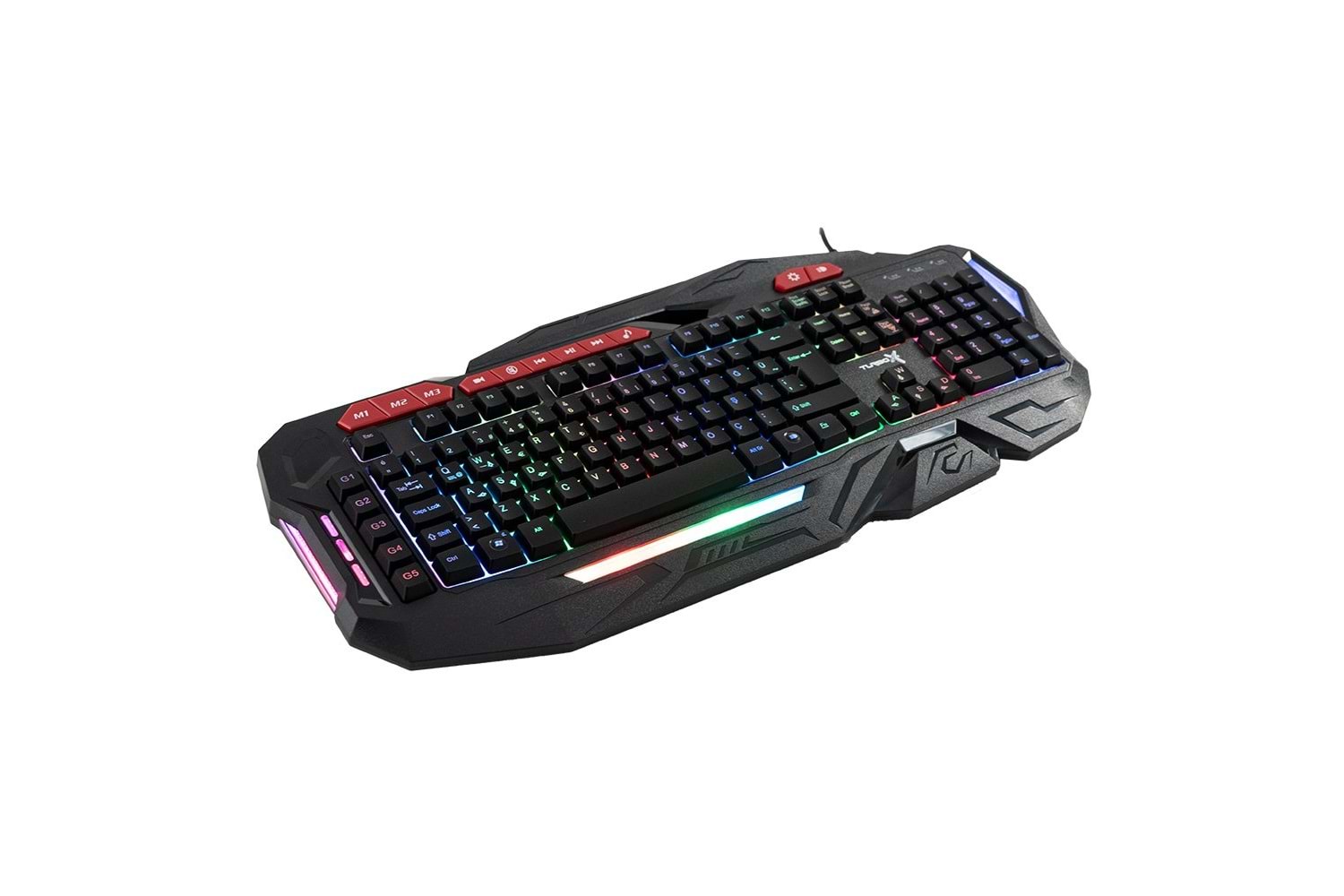 Turbox TR-GK103 USB Kablolu Gaming Standart Q Rainbow Aydınlatma Klavye